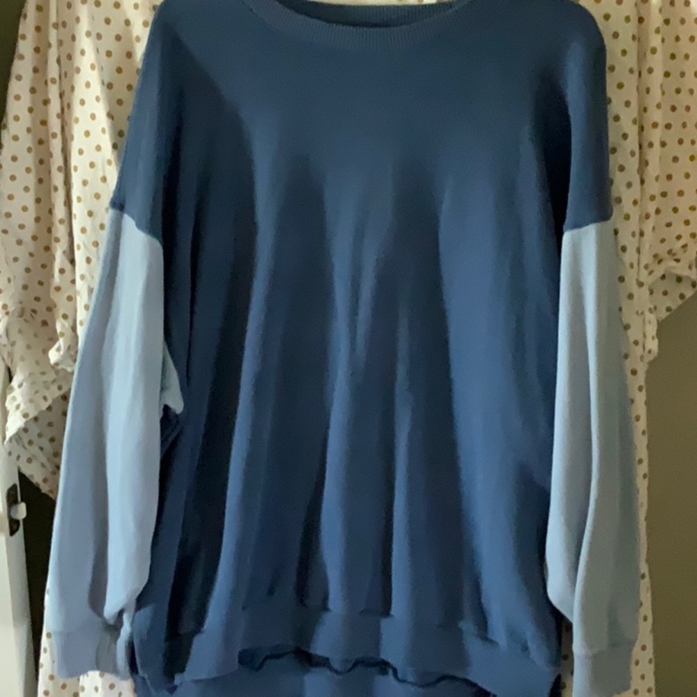 Blue sweatshirt